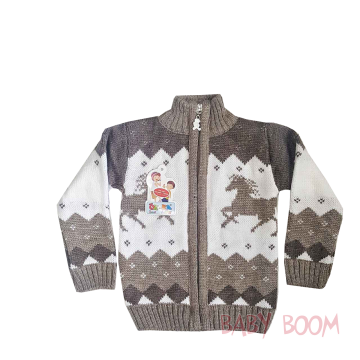 Кофта 1062 коричневая, 1-4 лет